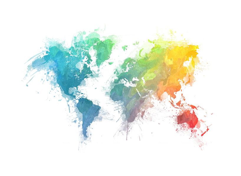 World map 19 #map #worldmap by JBJart Justyna Jaszke