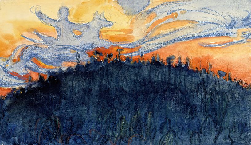 Impivaara from Far, Akseli Gallen-Kallela by All the Masters