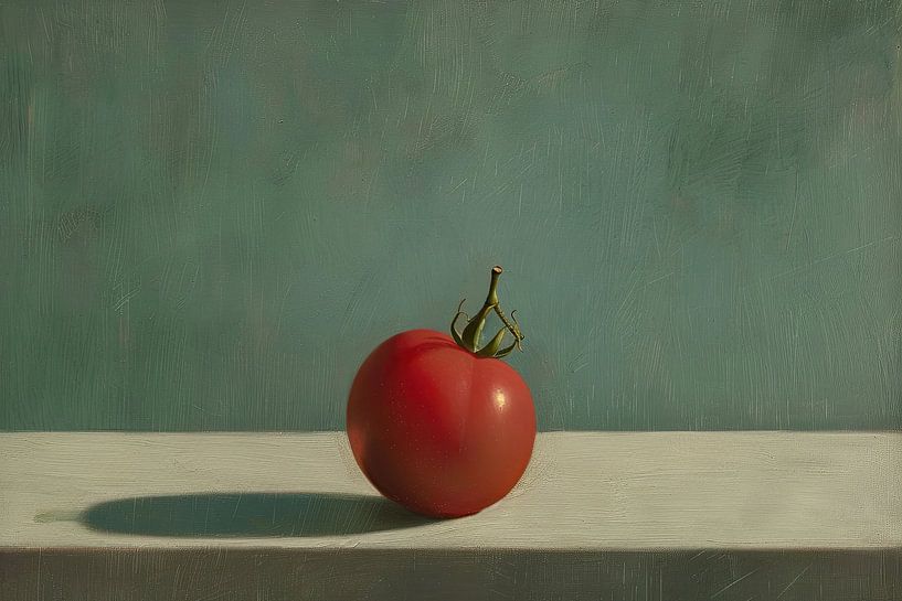 Tomate | Velours Vert Calme par Caprices d'Art