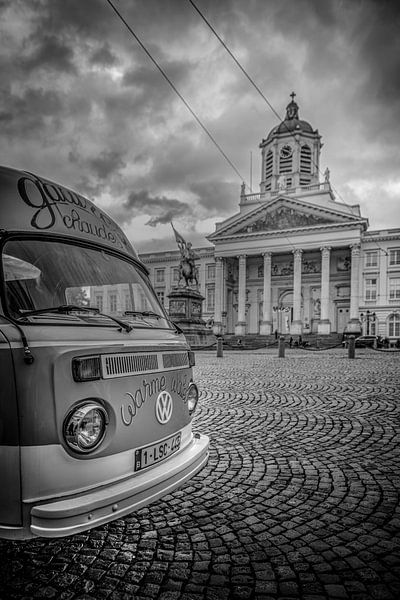 Fotografie Belgien Architektur - Einer der typischen Waffel-Autos in Brüssel von Ingo Boelter