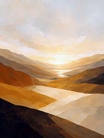 Golden Valley bij zonsopgang
