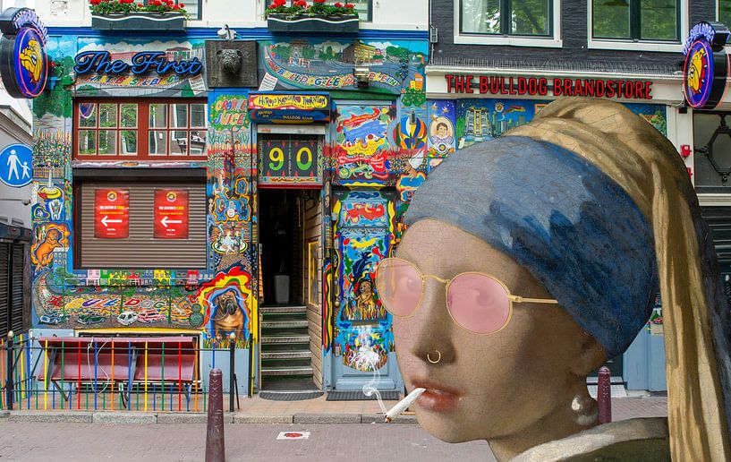 A naughty girl in Amsterdam by Digital Art Studio