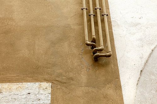 Wall mosaic in Lazise at Lake Garda Italy