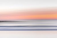 Waves at sunset in Zeeland