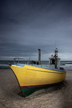 Fischerboot an der Ostsee, Polen von Winne Köhn