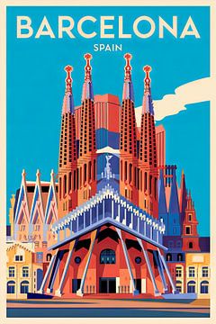 Barcelona, Spanien. von Poster Art Shop