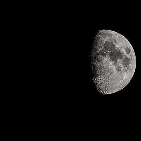 The moon, 69% visible by Rob Smit