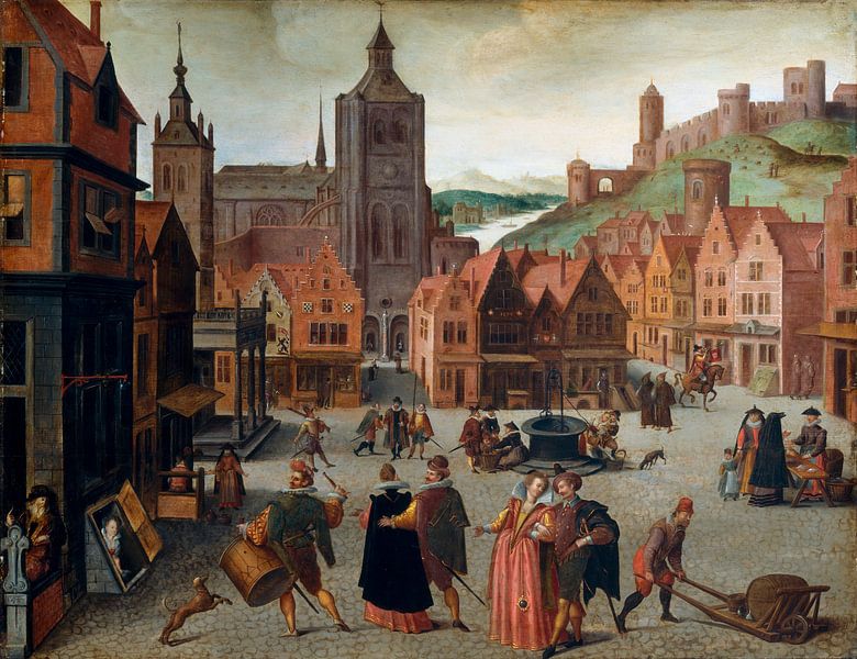 De Marktplaats in Bergen op Zoom, Abel Grimmer van Meesterlijcke Meesters