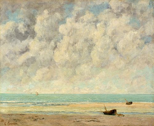 De kalme zee van Gustave Courbet