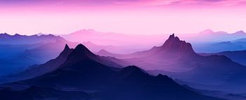 Coucher de soleil dans les montagnes 16