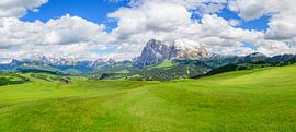 Seiser Alm in den Dolomiten im Frühling von Sjoerd van der Wal Fotografie