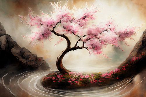 De eenzame kersenbloesem