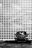 Car black and white