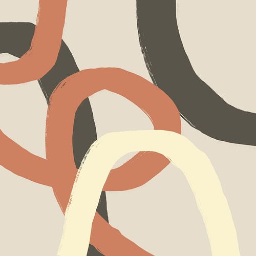 Moderne abstracte kunst - Lijnen en vormen 18