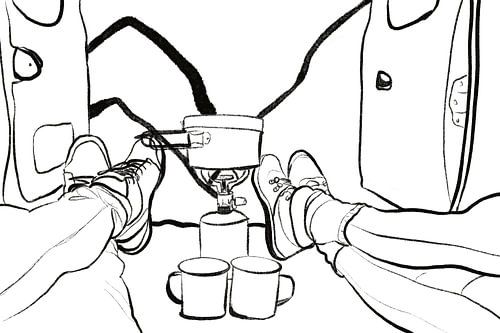 Café dans le camping-car