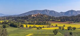 Panoramic Landscape View over the Village of Llabia in Baix Empo by PhotoCluster