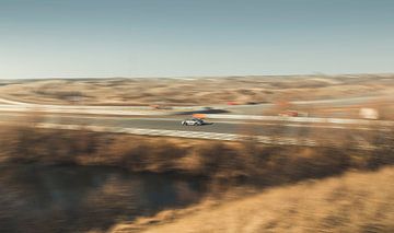 Racend door de duinen van Zandvoort - Porsche 992 GT3 CUP. van Thijs Oorschot