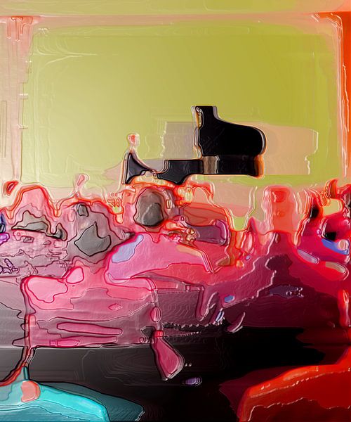 Kurparkkonzert in Pullsnitz [Original 60 cm x 50 cm] by Anna Kasten