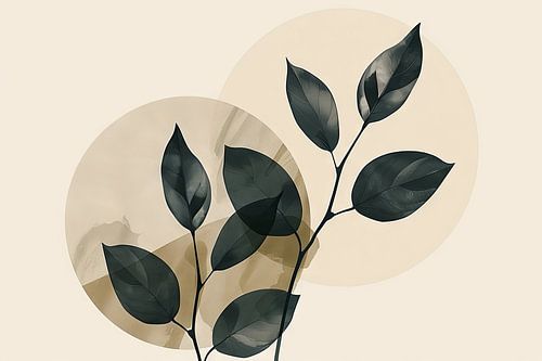 Minimalistische plantenkunst