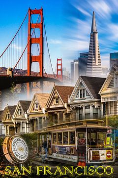 Collage San Francisco van Dieter Walther