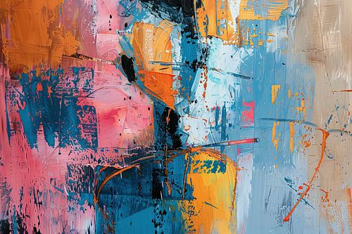 Cercle de couleurs abstraites