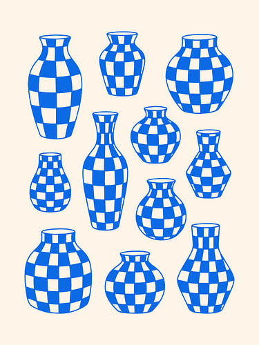 Blaue Vasen
