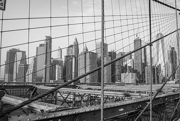 Skyline New York zwart wit van Kiki Multem