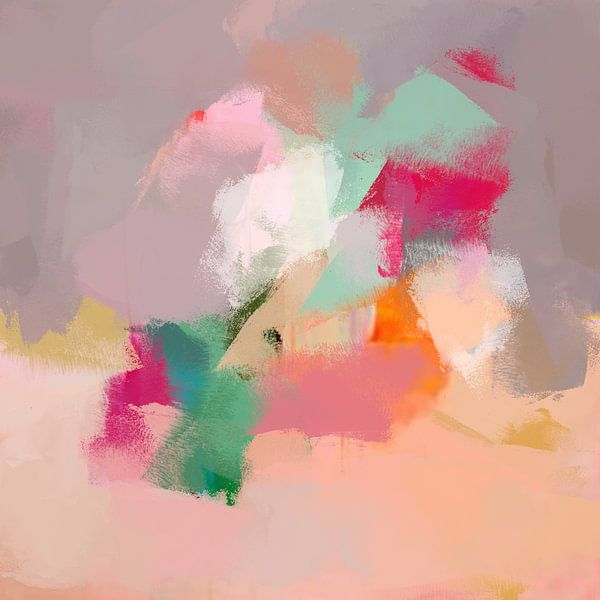 Abstract modern painting &quot;Color me beautiful&quot; by Studio Allee