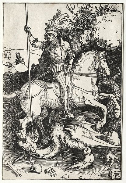 Saint Georges et le dragon, Albrecht Dürer par De Canon