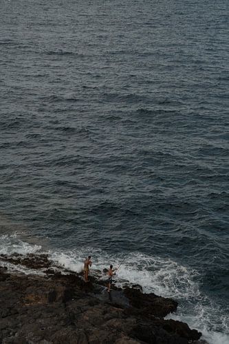 Hommes pêchant à Gran Canaria