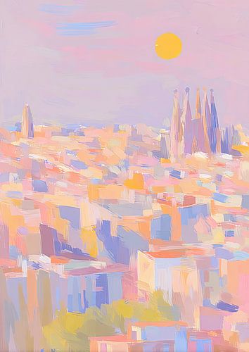 Barcelona Abstract in Matisse style