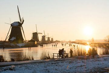 Oude meester Kinderdijk Holland van Sjaak Kooijman