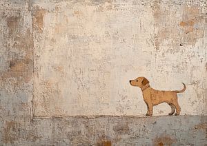 Hund | Hund auf der Erde schattiert