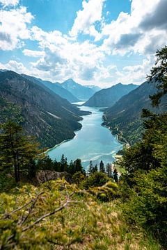 Beautiful mountain view of the Plansee and Thaneller by Leo Schindzielorz