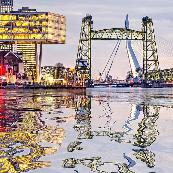 Réflexion de l'eau De Hef Rotterdam par Frans Blok