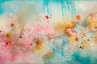 Abstract, pastel, Evening Reflections