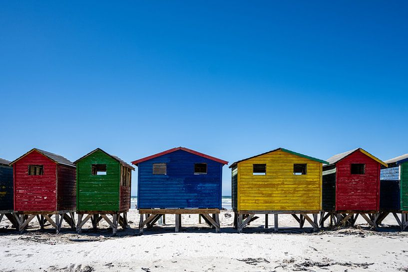 Muizenberg Beach Houses 1 by Anne Böhle