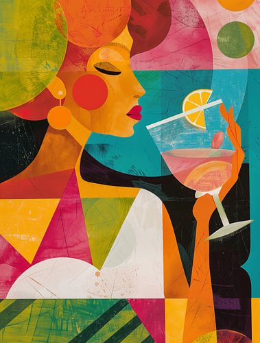 Le raffinement d'une soirée cocktail colorée