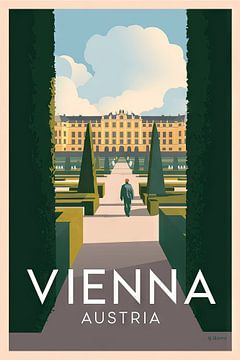 Wenen, Oostenrijk. van Poster Art Shop