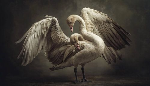 Schwan mit 2 Köpfen Panorama