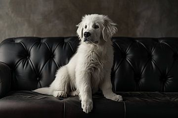 Majestueuze Momenten: Pyrenese Pup in Beeld van Karina Brouwer