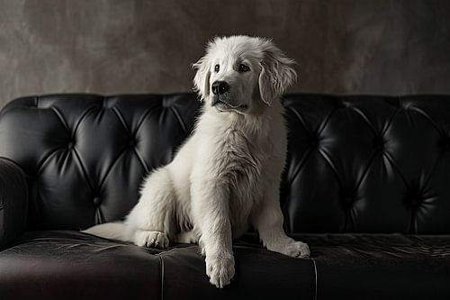 Majestic Moments: Pyrenean Pup in Pictures