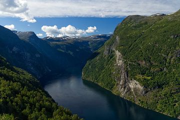 Far view of the Geirangerfjord by Anja B. Schäfer