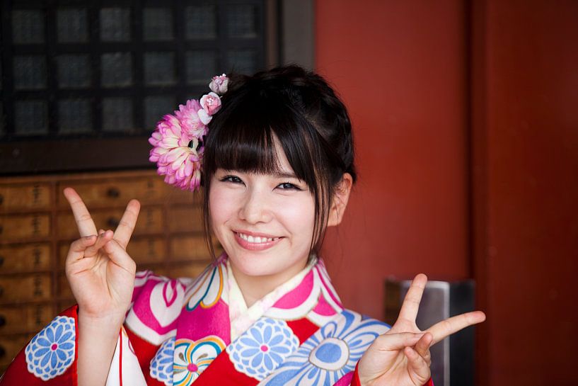 Portrait photo modèle japonais par Kees van Dun