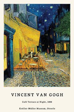 Caféterrasse bei Nacht - Vincent van Gogh von Creative texts