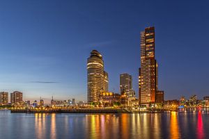 Rotterdam Skyline - Wilhelminapier  van Tux Photography