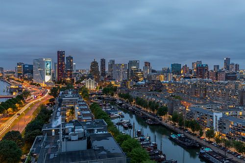 De skyline van Rotterdam