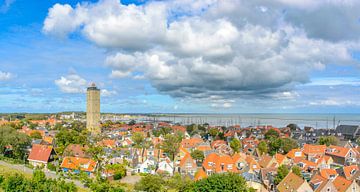 Uitzicht over Terschelling in de Waddenzee van Sjoerd van der Wal Fotografie