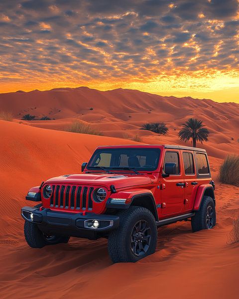 Robuuste Jeep Wrangler in Majestic Dunes van Lufy