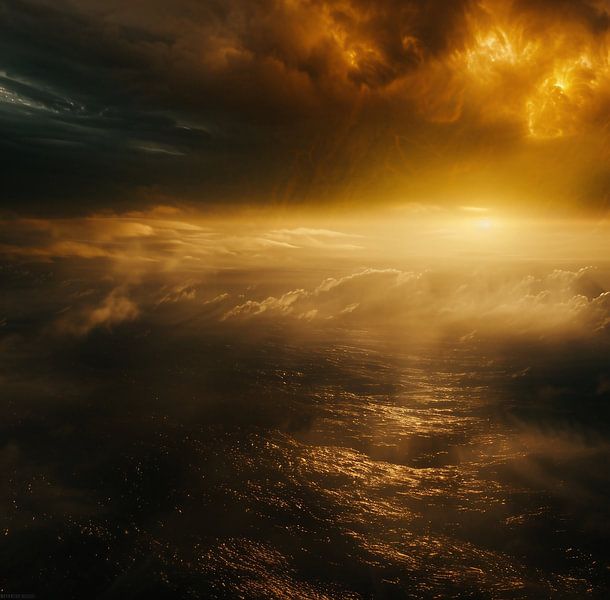 Lichtmagie am Berggipfel von fernlichtsicht